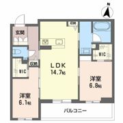 マグノリア上杉の間取り画像