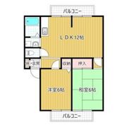 サンビレッジ太間 Bの間取り画像