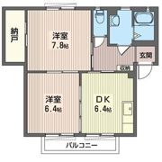 クレストコート IIの間取り画像