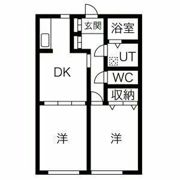 オーキットコートABCD棟の間取り画像