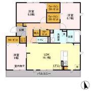 リヴェール南流山 Cの間取り画像