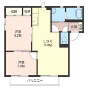 メルベーユ B棟の間取り画像