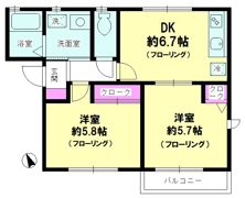 ランドコートB棟の間取り画像