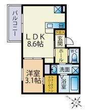 スペリオーレ別府南の間取り画像