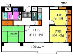 ポルト泉大津の間取り画像