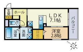 スペリオーレ別府南の間取り画像