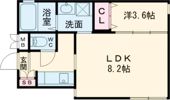 ブロンテ相生の間取り画像