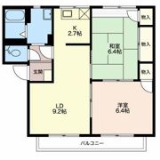 フレグランス上杉 Bの間取り画像