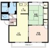 フレグランス上杉 Bの間取り画像