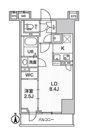 ﾃﾗｽ森下の間取り画像