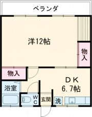 中嶋コーポの間取り画像