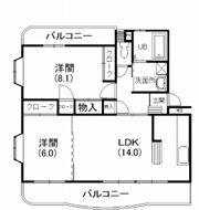 サンモールの間取り画像
