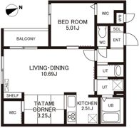 (仮称)Cherim室見WESTの間取り画像
