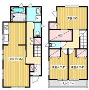 南湖貸家の間取り画像