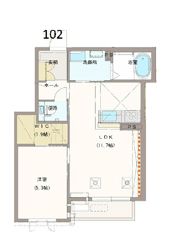 enjyu （エンジュ）の間取り画像