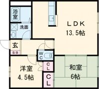 エスコート今堅田A棟の間取り画像