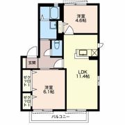 パインクレスト Aの間取り画像