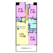 プラウド宇都宮馬場通りの間取り画像