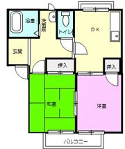 メゾンソレイユの間取り画像
