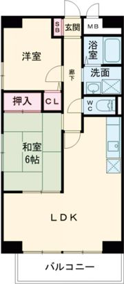 グレイスコート たちばなの間取り画像