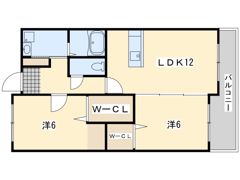 リシェス香月Ⅱの間取り画像