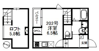 フォルトゥーナ竹下駅前の間取り画像