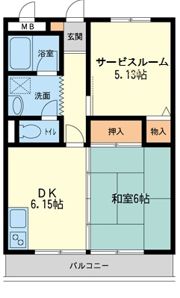 新川崎貳阡の間取り画像