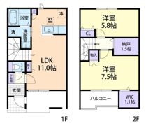ドミール大島Ⅶ Bの間取り画像