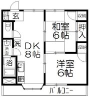 上小ハイツの間取り画像