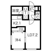 Chambre西町(シャンブル)の間取り画像