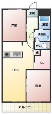 フラワーハイツの間取り画像