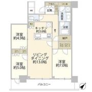 リヴァリエA棟の間取り画像