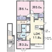 ソレイユいぬいの間取り画像