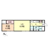 フローラ五福 A棟の間取り画像