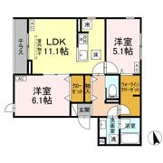 グラナーデ江戸川Bの間取り画像