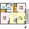 セレスティア細田Aの間取り画像