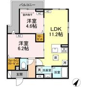 セレスティア細田Bの間取り画像