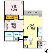 セレスティア細田Bの間取り画像