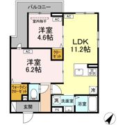 セレスティア細田Bの間取り画像