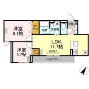 セレスティア細田Cの間取り画像