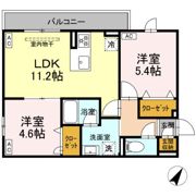 セレスティア細田Cの間取り画像
