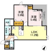 セレスティア細田Cの間取り画像