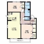 カジュアルスクエアⅡ号館の間取り画像