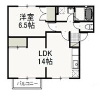 アイリス Bの間取り画像