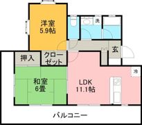 ヴェルデヒルズの間取り画像