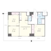 トレヴァンス梅田の間取り画像