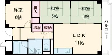 ヴィラコスモスの間取り画像