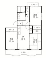 エクレールAの間取り画像