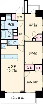 プレシス八王子の間取り画像