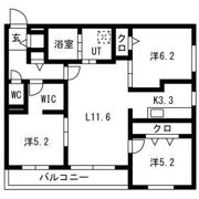 Doors月寒東(ドアーズ月寒東)の間取り画像